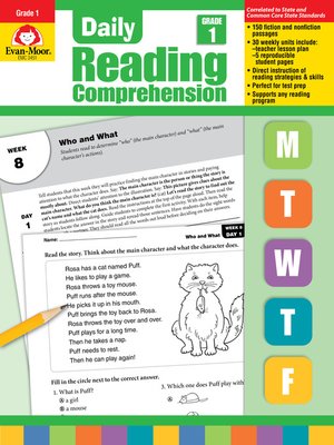 cover image of Daily Reading Comprehension, Grade 1
